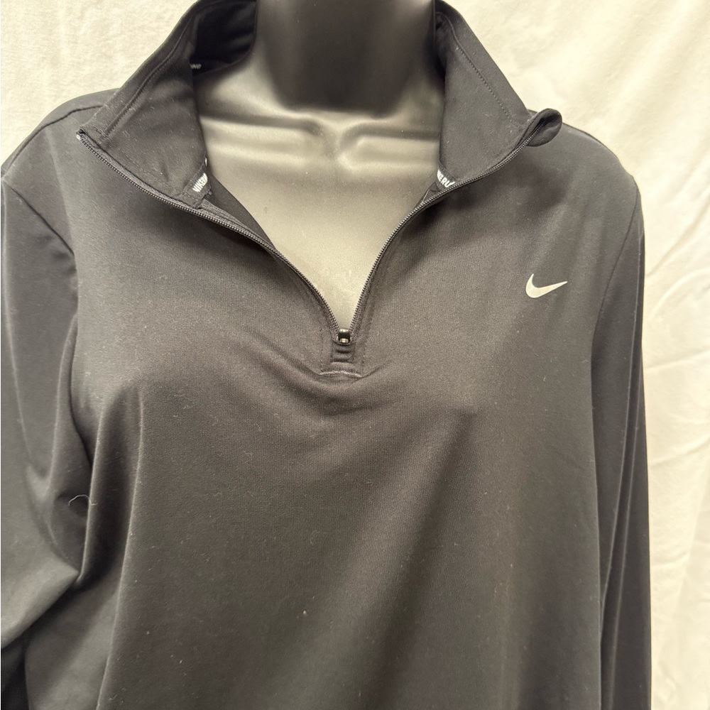 Nike Gray Quarter-Zip Pullover L Women’s